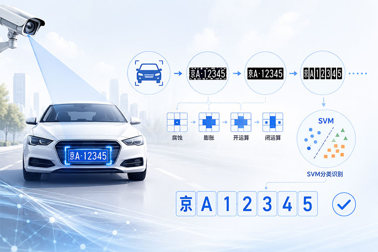 基于SVM和形态学处理的车牌识别系统