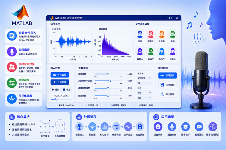 项目文档：基于MATLAB语音信号变声算法设计与实现