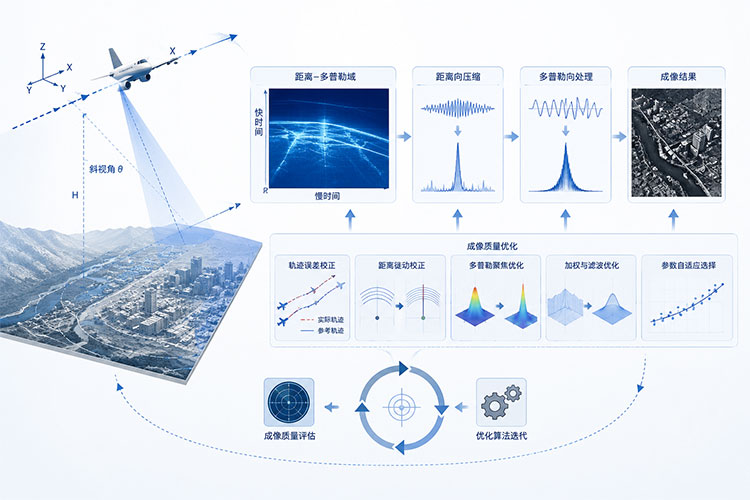 基于MATLAB距离多普勒算法的大斜视角SAR成像质量优化研究