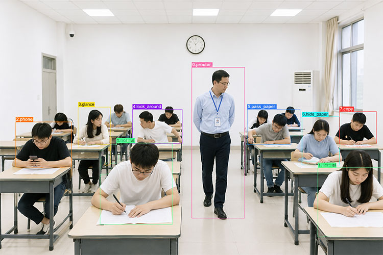 考试作弊检测目标检测数据集 (YOLO格式)