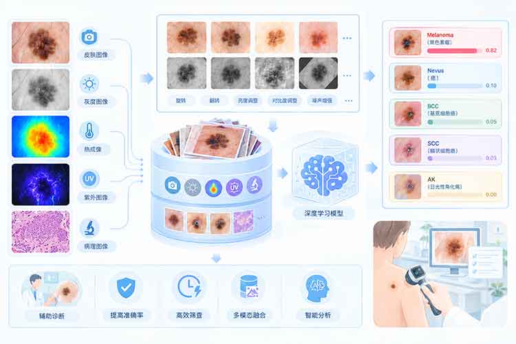 多模态增强皮肤病变数据集：基于增强型HAM10000的多模态皮肤图像用于病变分类