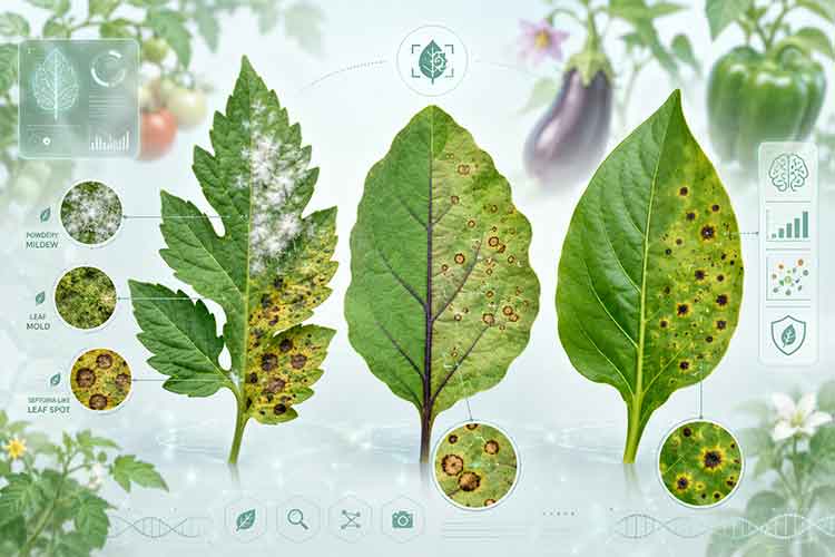 茄科叶片数据集：番茄、茄子和甜椒叶片病害检测数据