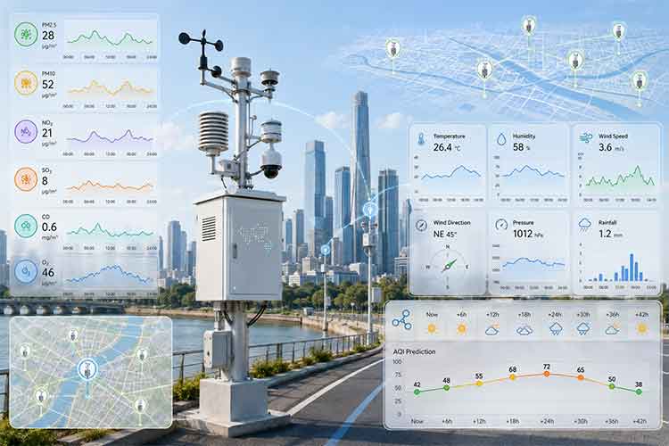 城市空气质量和天气数据集：利用城市传感器提供的每小时污染物和气象数据进行预测