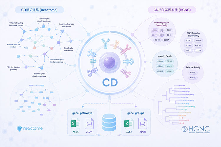 CD分化簇基因通路与家族数据集
