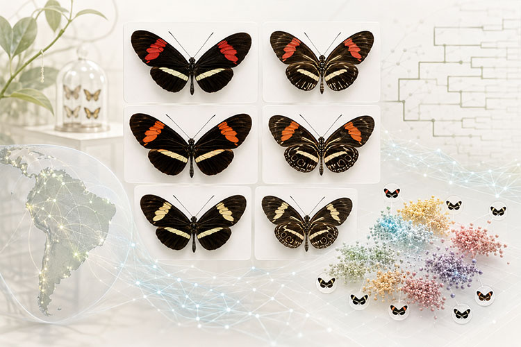 Heliconius蝴蝶表型图像与分类地理信息多模态数据集