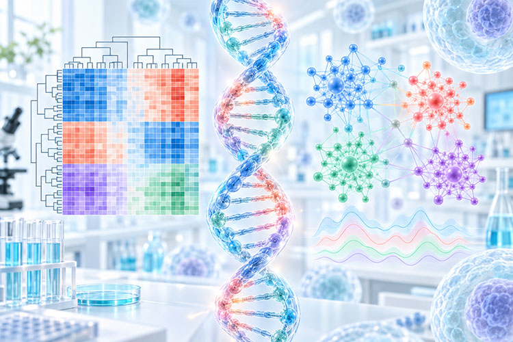 基因表达聚类与生物信息学数据集