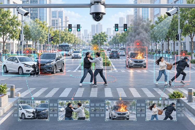 道路危险异常行为图像与监控视频数据